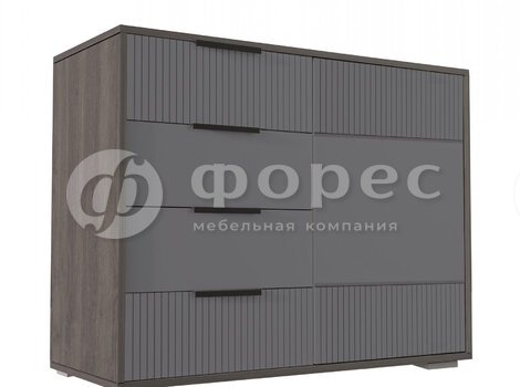 Ниагара комод 4ящ. грей-1
