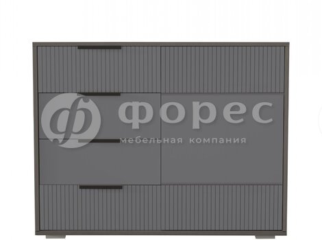 Ниагара комод 4ящ. грей-3