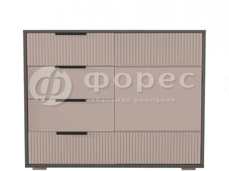 Ниагара комод 4ящ. роза-3