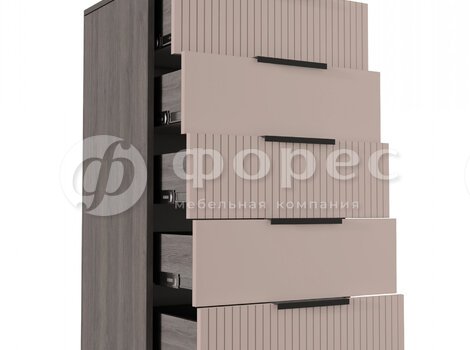Ниагара комод 5ящ. роза-2