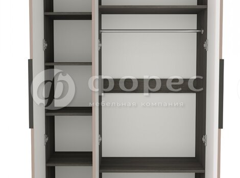 Ниагара шкаф 3ств роза-3