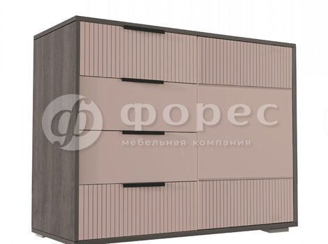 Ниагара комод 4ящ. роза-1